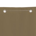 vidaXL Écran de balcon Taupe 140x240 cm Tissu Oxford
