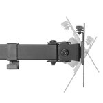 Newstar support de bureau réglable de 2 moniteurs 10"-32" 4-40 cm noir