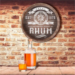 Décoration murale tonneau de rhum 40 cm