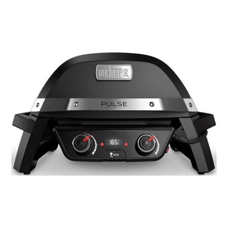 WEBER Barbecue électrique Pulse 2000 - Fonte d'acier émaillée - Noir