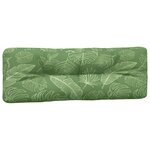 vidaXL Coussins de palette 2 Pièces motif de feuilles tissu