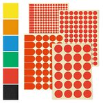 960 Étiquettes Rouge Ø 15