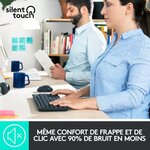 Logitech - combo clavier - souris sans fil et silencieux - mk295