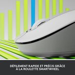Souris sans fil logitech signature m650 l - gauche - pour mains larges  silencieuse  bluetooth  boutons programmables - blanche