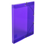 Boite De Classement Exabox En Polypropylène - Dos 25mm - Crystal Colours - A4 - Couleurs Assorties - X 8 - Exacompta