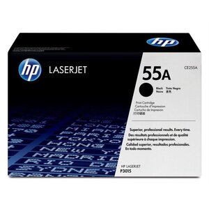 Hp 55a toner laserjet noir authentique (ce255a) pour hp laserjet pro m521hp laserjet enterprise m525hp laserjet p3015