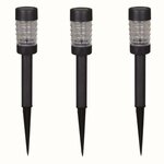 Luxform Lampe solaire à LED de jardin Rennes 3 Pièces