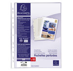 Sachet De 10 Pochettes Perforées - Pvc Lisse - A4 - X 10 - Exacompta