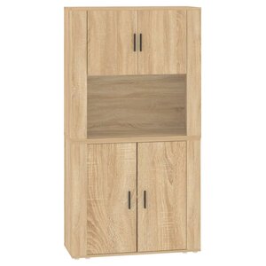 vidaXL Buffet haut Chêne sonoma Bois d'ingénierie
