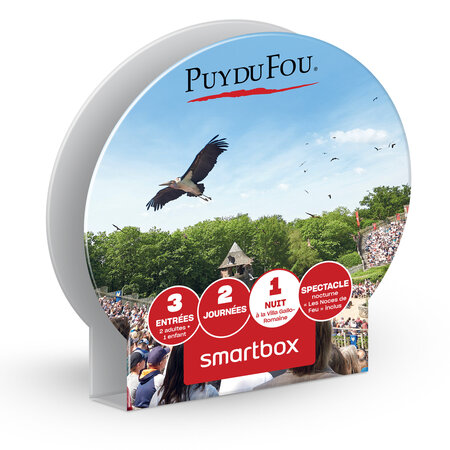 SMARTBOX - Coffret Cadeau Puy du Fou® – Séjour famille 2 jours / 1 nuit – Hôtel La Villa Gallo-Romaine 2 adultes et 1 enfant en 2024 -  Séjour