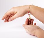 Bracelet elodie avec perles rouges