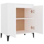 vidaXL Buffet Blanc 60x35x70 cm Aggloméré