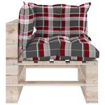 vidaXL Canapé d'angle palette de jardin avec coussins bois de pin