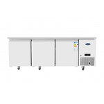 Tour réfrigéré positif 3 portes 400 x 600 - profondeur 800 - atosa - r290 - acier inoxydable35802010pleine x800x825mm