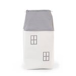 Childhome boîte de rangement de jouets gris et blanc cassé