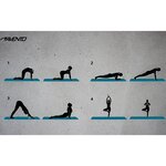 Avento tapis de fitness/yoga basique rose