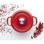 INVICTA Cocotte ronde - Ø 24 cm - Rubis - Tous feux dont induction