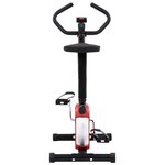vidaXL Vélo d'appartement avec résistance à courroie Rouge