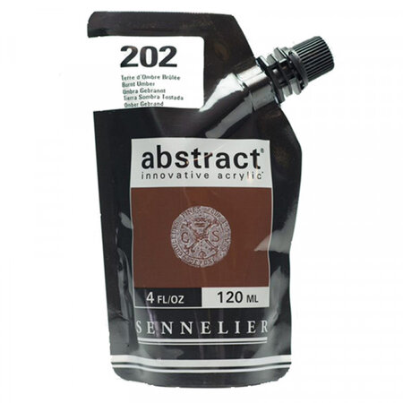 Peinture acrylique en sachet - terre d'ombre brûlée - 120ml - sennelier