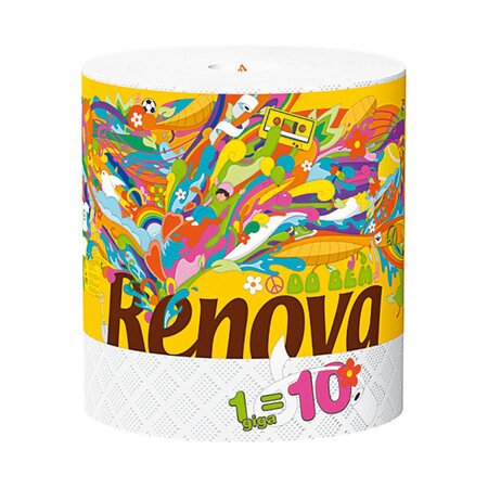 Papier d'essuyage Green Love & Action, double épaisseur, recyclé, 240 feuilles, blanc