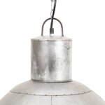 vidaXL Lampe suspendue 25 W Argenté Rond 48 cm E27