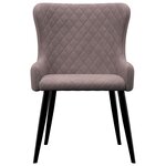 vidaXL Chaises à manger lot de 2 rose velours
