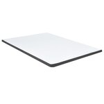 vidaXL Sommier tapissier Gris foncé Tissu 140x200 cm