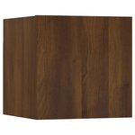 vidaXL Ensemble de meubles TV muraux Chêne marron Bois d'ingénierie
