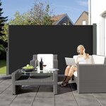 Paravent extérieur rétractable phoenix gris  300 x 140 cm