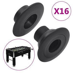 vidaXL Paliers de baby-foot pour tige de 15 9/16 mm 16 Pièces