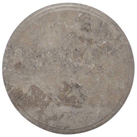 vidaXL Dessus de table Gris Ø40x2 5 cm Marbre