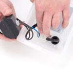 Smartwares applique murale avec capteur led 7 w gris gwi-172-hg