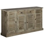 vidaXL Buffet Bois de melia azedarach massif 145 x 32 5 x 77 cm