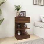 vidaXL Tables de chevet 2Pièces Chêne marron 40x35x65cm Bois d'ingénierie