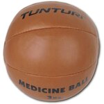 TUNTURI Medicine Ball - Cuir - 3kg