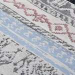 vidaXL Tapis Rose et aqua 100x200 cm Coton