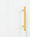 vidaXL Buffet haut Blanc brillant 69 5x34x180 cm Bois d'ingénierie