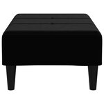 vidaXL Repose-pied Noir 78x56x32 cm Velours