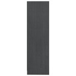 vidaXL Bibliothèque/Séparateur de pièce Gris 104x33 5x110cm Pin massif