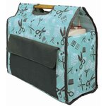 Sac pour machine à coudre, 430 x 210 x 410 mm, turquoise/gris KLEIBER
