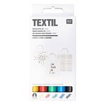 5 feutres pour textiles basic