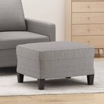 vidaXL Repose-pied Gris clair 60x50x41 cm Tissu