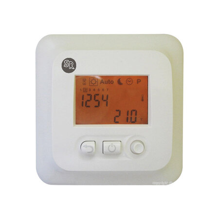 Thermostat blanc TH410 program. + sonde de sol - IP21 - 230V - 10A