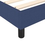 vidaXL Lit à sommier tapissier avec matelas Bleu 160x200 cm Tissu