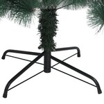 vidaXL Sapin de Noël artificiel avec support Vert 210 cm PET