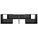 vidaXL Meuble TV Gris brillant 149x30x52 cm Aggloméré