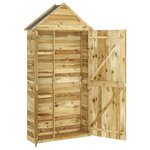 vidaXL Abri à outils de jardin 107x37x220 cm Bois de pin imprégné