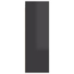 vidaXL Meuble TV Gris brillant 30 5x30x90 cm Aggloméré