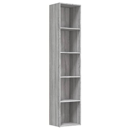 vidaXL Bibliothèque Sonoma gris 40x30x189 cm Bois d'ingénierie