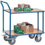 Chariot 2 plateaux bois 400 Kg (L)1120x(l)705x(H)968mm FETRA